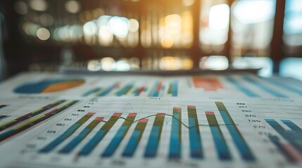 Aufkleber - A statistical analysis of the business concept. A finance chart. A financial planning chart. Analysis of the data.