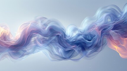 Aufkleber - Modern illustration of fresh air flowing on a light background
