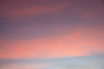 Wall Mural - shiny soft sky background pink and purple colored, in the evening