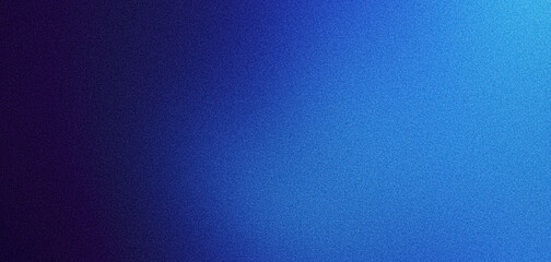 Wall Mural - blue grainy gradient noisy background, light to dark azure sapphire cerulean denim blue smooth noise
