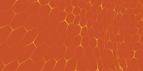 Poster - Futuristic hexagon background. Abstract technology background. Technology concept. Abstract 3d vector illustration.