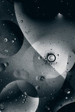 Fototapeta Las - abstract liquid shapes and air bubbles