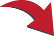 3D Red Arrow Icon Vector Illustration Design