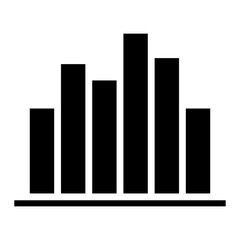 Canvas Print - Histogram Icon Element For Design