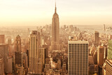 Fototapeta  - New York City Fisheye Panorama: Urban Landscape (4K Ultra HD)