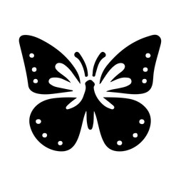 Wall Mural - black and white butterfly tattoo