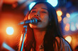 © Zenturio Designs - Female Asian Karaoke Singer at Nightclub