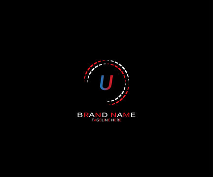 U Letter Logo Design Vector
