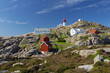Küste beim Lindesnes Leuchtturm, Staksvika, Vest Agder, Norwegen