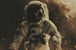 Erforschen des Unbekannten: Illustration eines Astronauten im Weltraum