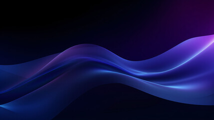 Abstract grainy blue purple color gradient wave black background glowing light dark backdrop