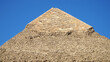 The Top of the Pyramid of Khafre (Chephren) in Giza, Egypt