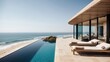 © Damian Sobczyk - Luxurious beachfront residence featuring a private rooftop infinity pool with panoramic views of the Pacific Ocean in Malibu, California