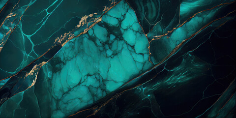 Wall Mural - Emerald Turquoise Marble texture