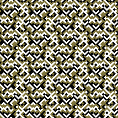 Poster - Seamless random threetone pattern background - repeating vector design