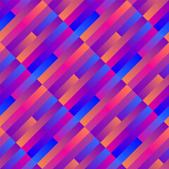 Poster - Geometrical gradient stripe pattern background - abstract vector illustration from diagonal rectangles