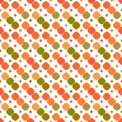 Poster - Seamless rounded diagonal square pattern background - abstract colorful vector graphic