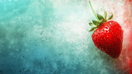 Wall Mural - Playful strawberry red and sky mint textured background, representing energy and freshness.