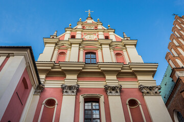 Poster - Church of the Gracious Mother of God, Jesuit Church on Old Town of Warsaw, Poland