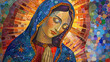 
Pontilhismo de Nossa senhora de Guadalupe 