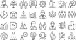 © RH Creative Design  - Growth Vector icons set. Career business, progress, people, coaching, training vector collections.