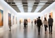 © Zohaib - Blurred image of gallery space, generative AI