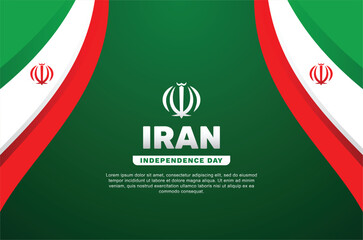 Wall Mural - Iran Independence Day Background Event