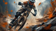 Extreme sports, cycling, mountaineering, adventure with mountain biking