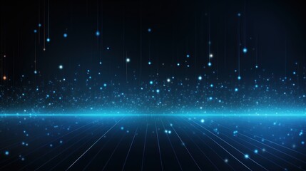 Poster - Technology Particle Abstract Background