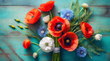 Fototapeta Kwiaty - Wiosenne kwiaty maki