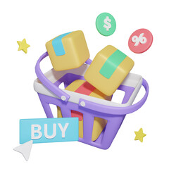 3d ecommerce illustration