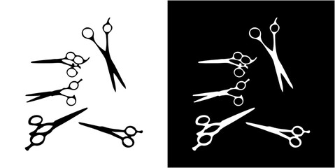 Poster - scissors set silhouette