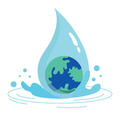 Sticker - world water day design