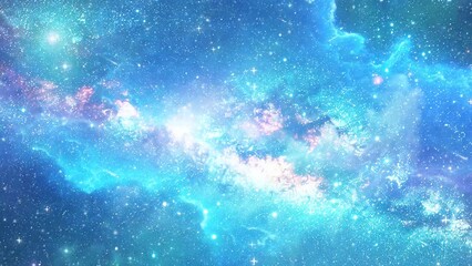 Wall Mural - beautiful night starry sky galaxies and deep space. seamless looping overlay 4k virtual video animat