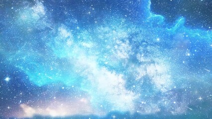 Wall Mural - space background with night sky with stars and galaxy in outer space. seamless looping overlay 4k vi