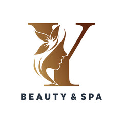 Vector letter y logo design for beauty with creative style