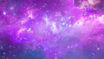 nebula and galaxies in space. beautiful space background. seamless looping overlay 4k virtual video 