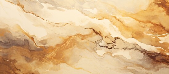 Poster - A detailed closeup of a brown and white marble texture resembling a painting by nature. This visual arts event showcases the artistic beauty of natural landscapes