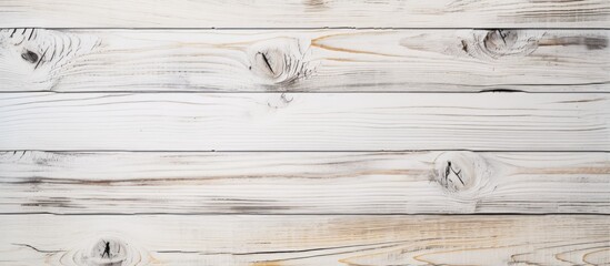 Poster - A detailed shot of a rectangular white hardwood table featuring intricate wood grain patterns. The artistry of the woodwork is highlighted against a simple background