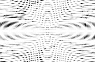 Fototapete - Abstract black and white psychedelic seamless marble pattern with hallucination swirls. Vector liquid monochrome acrylic texture. Flow art. Tie dye simple artistic effect.	