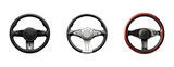 Set of Steering wheel isolated PNG