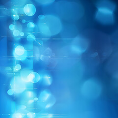 Wall Mural - Medical blurred futuristic background, blue.