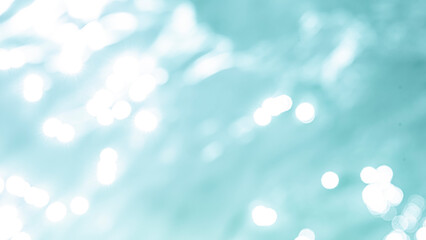 Wall Mural - abstract blue color water wave,water wave surface texture with splashes and bubbles.