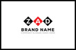 ZAD  letter logo design. ZAD creative initials monogram letter logo. ZAD business and real estate logo vector template.