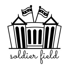 Sticker - Ready to use glyph sticker of soldier field 