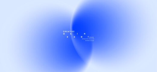 Fototapete - Blue gradient blurred colorful graphic background. Modern design template with elegance for banners, brochures and websites. EPS vector illustration.
