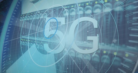 Poster - Image of text with globe and network of connections