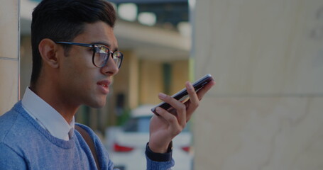 Poster - Digital image shows rising subscriber numbers on a man's smartphone.