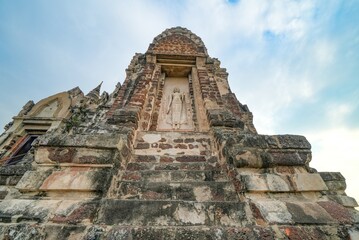 Wat Ratchaburana, Ayutthaya Province, Thailand, is the oldest temple built in 1424. See pictures of the old remains until today, taken on 26-01-2024.