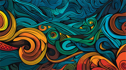 Wall Mural - Abstract beautiful colored vector celtic knot patterns. Seamless celtic knot pattern background